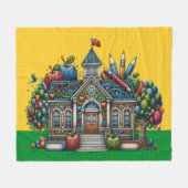 Couverture Polaire Med Size School House Knit IMAGES (Devant (Horizontal))