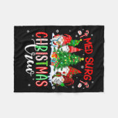 Couverture Polaire Med Surg Christmas Crew Group Gnomes Decorating Xm (Devant (Horizontal))