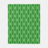 Couverture Polaire Médaillon japonais Motif, Dark Jade Green (Devant)