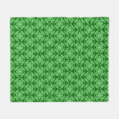 Couverture Polaire Médaillon japonais Motif, Dark Jade Green (Devant (Horizontal))
