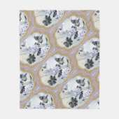 Couverture Polaire Médaillons floraux Abstraits (Devant)