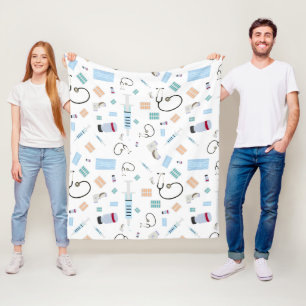 Couverture Polaire Médecin de santé Motif Fournitures Médicales