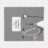 Couverture Polaire Médecin personnalisé (Devant (Horizontal))