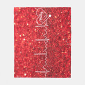 Couverture Polaire Médecine féminine Infirmière Parties scintillant R (Devant)