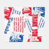 Couverture Polaire MÉDECINS Mercis, INFIRMIERS ET PREMIERS INTERVENAN (Devant (Horizontal))