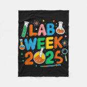 Couverture Polaire Médicale Lab Scientist Retro Lab Week 2025 Phlebot (Devant)