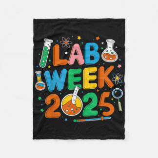Couverture Polaire Médicale Lab Scientist Retro Lab Week 2025 Phlebot