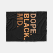 Couverture Polaire Médicament Black Md Melanin Black Mois Africain Mé (Devant (Horizontal))