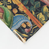 Couverture Polaire MEDIEVAL BESTIARY MAKING MUSIC Violinist Lion,Hare (Coin)