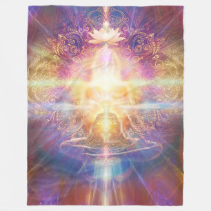 Couverture Polaire Meditator orange du soleil V073