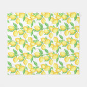 Couverture Polaire Mediterrenean Citrus Lemon pattern (Devant (Horizontal))
