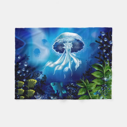 Couverture Polaire Méduses (Devant (Horizontal))