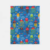 Couverture Polaire Méduses et poulpe (Devant)