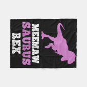 Couverture Polaire Meemaw-saurus Rex Dino Dinosaur Meemawsaurus Funny (Devant (Horizontal))