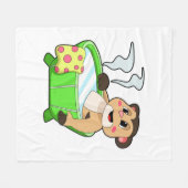 Couverture Polaire Meerkat à la baignade dans la baignoire (Devant (Horizontal))