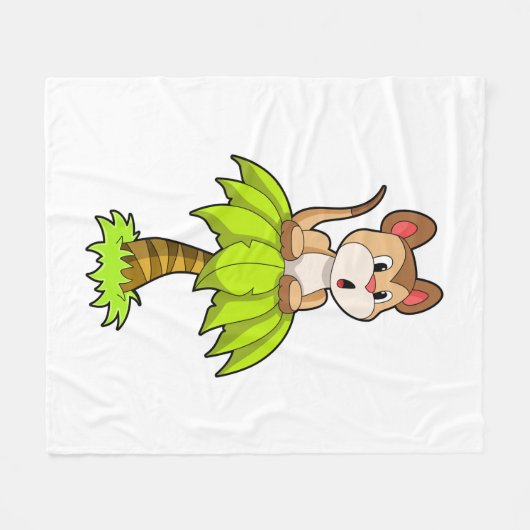 Couverture Polaire Meerkat avec arbre (Devant (Horizontal))