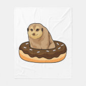 Couverture Polaire Meerkat avec Donut (Devant)
