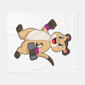 Couverture Polaire Meerkat avec Dumbbell (Devant (Horizontal))