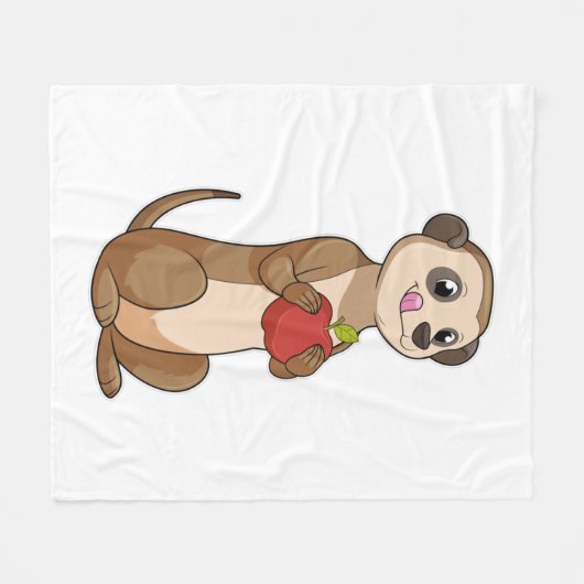 Couverture Polaire Meerkat avec pomme (Devant (Horizontal))