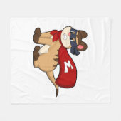 Couverture Polaire Meerkat en héros avec masque (Devant (Horizontal))