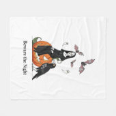 Couverture Polaire Méfiez-vous de la Nuit Éffrayante (Devant (Horizontal))