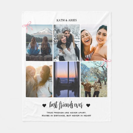 Couverture Polaire Meilleur Ami BFF Cadeau Photo (Devant)