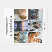 Couverture Polaire Meilleur Ami BFF Cadeau Photo (Devant (Horizontal))