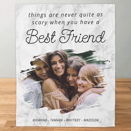 Couverture Polaire Meilleur Ami BFF Photo Fleece Blanket