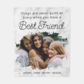 Couverture Polaire Meilleur Ami BFF Photo Fleece Blanket (Devant)