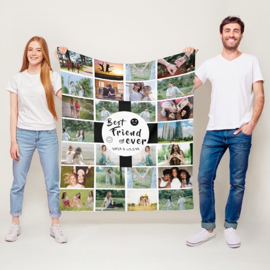 Couverture Polaire Meilleur Amis Forever Custom Fleece Blanket - 26pi (En situation)