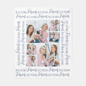 Couverture Polaire Meilleur Amis Pour Toujours Moderne 6 Photo Amitié (Devant)