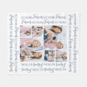 Couverture Polaire Meilleur Amis Pour Toujours Moderne 6 Photo Amitié (Devant (Horizontal))