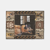 Couverture Polaire Meilleur berger allemand papa jamais (Devant (Horizontal))