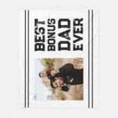 Couverture Polaire Meilleur Bonus Papa Ever Stepdad Stepfather Cadeau (Devant)