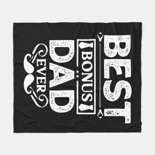 Couverture Polaire Meilleur Bonus Papa jamais (Devant (Horizontal))