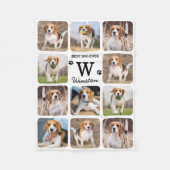 Couverture Polaire Meilleur Chien Jamais Personnalisé Pet Photo Colla (Devant)