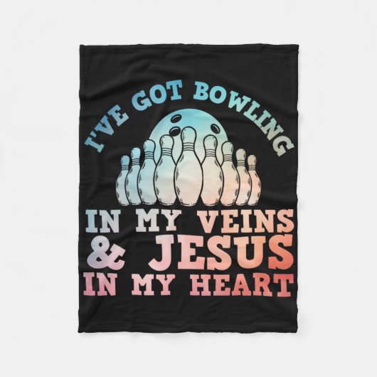 Couverture Polaire Meilleur Conception De Bowling Pour Hommes Femmes  (Devant)