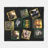 Couverture Polaire Meilleur DAD Photo Collage BASEBALL PÈRE (Devant (Horizontal))