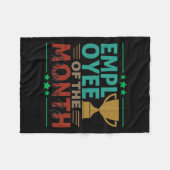 Couverture Polaire Meilleur Employé Du Mois Runner Up Office (Devant (Horizontal))