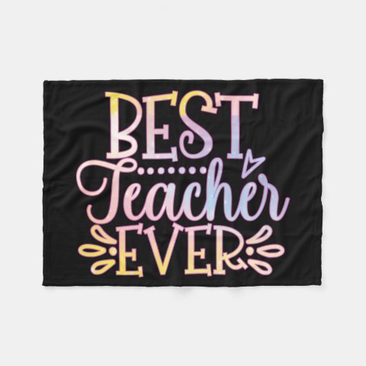 Couverture Polaire Meilleur enseignant jamais (Devant (Horizontal))