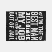 Couverture Polaire Meilleur homme Mariage Groomsmen Funny Bride Bache (Devant (Horizontal))