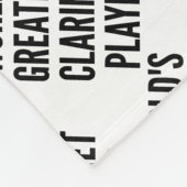 Couverture Polaire Meilleur Joueur Clarinet (Coin)