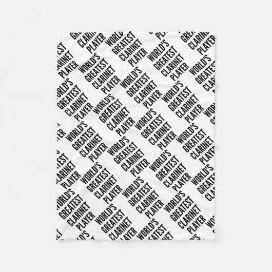 Couverture Polaire Meilleur Joueur Clarinet (Devant)