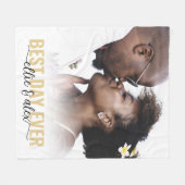 Couverture Polaire Meilleur Jour De Calligraphie (Devant (Horizontal))