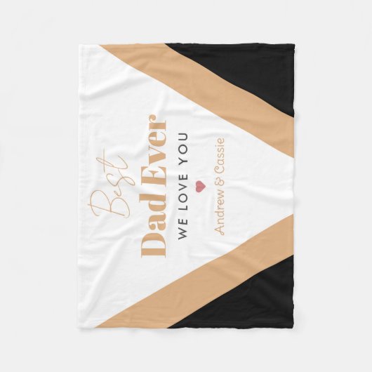 Couverture Polaire Meilleur papa (Devant)