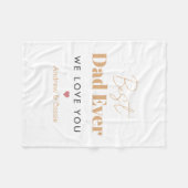 Couverture Polaire Meilleur papa (Devant (Horizontal))