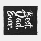 Couverture Polaire Meilleur Papa Jamais, Cadeau Papa, Cadeau Fête des (Devant (Horizontal))