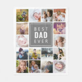 Couverture Polaire Meilleur papa jamais personnalisé (Devant)