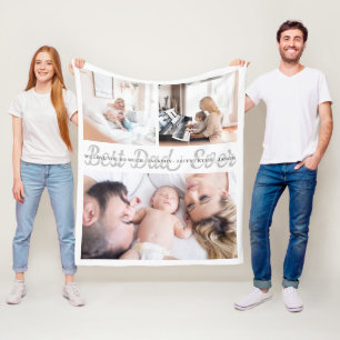 Couverture Polaire Meilleur papa Jamais Personnalisé Blanche Toison P