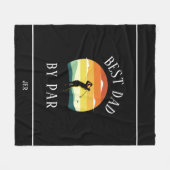 Couverture Polaire Meilleur papa par carte personnalisée (Devant (Horizontal))